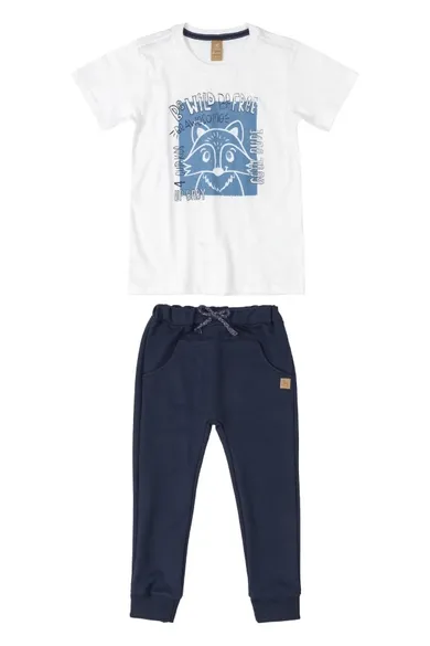 Komplet chłopięcy, T-shirt, Spodnie dresowe, mix, Up Baby