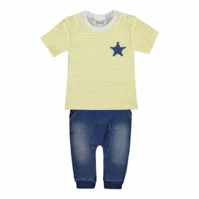 Komplet chłopięcy, T-shirt, Spodnie jeansowe, mix, Kanz