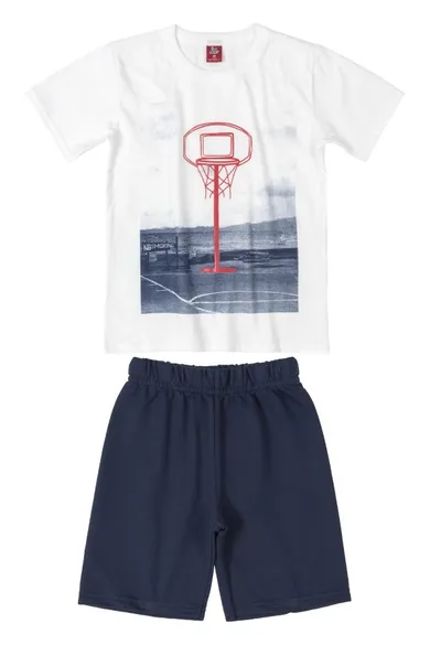 Komplet chłopięcy, T-shirt, Szorty, mix, koszykówka, Bee Loop