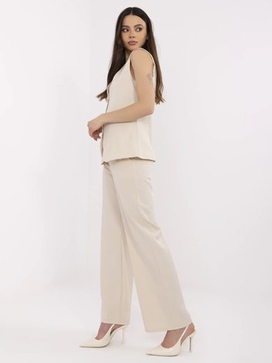 Komplet damski, beżowy, Italy Moda