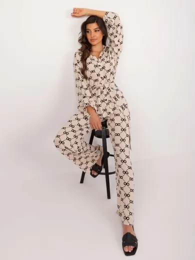 Komplet damski, beżowy, Lakerta