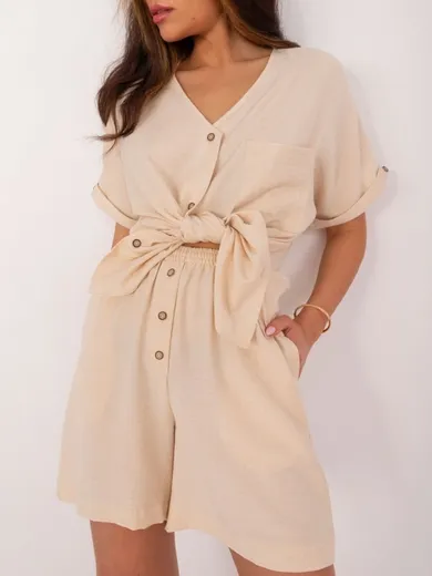 Komplet damski, beżowy, Lakerta