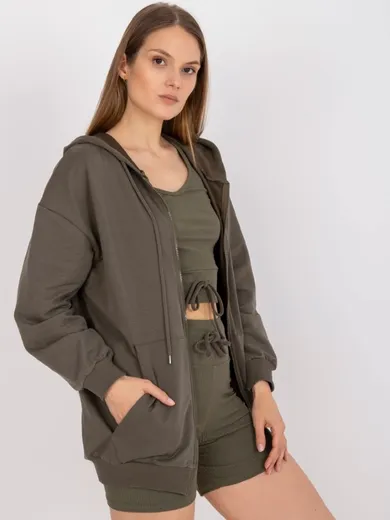 Komplet damski, khaki, Fancy