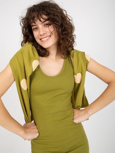 Komplet damski, khaki, Fancy