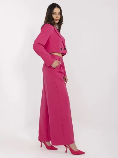 Komplet damski, różowy, Italy Moda
