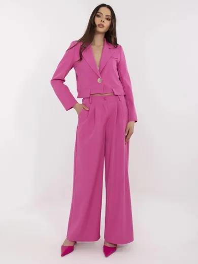 Komplet damski, różowy, Italy Moda