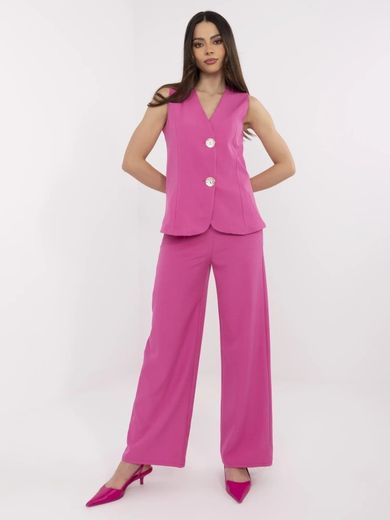 Komplet damski, różowy, Italy Moda