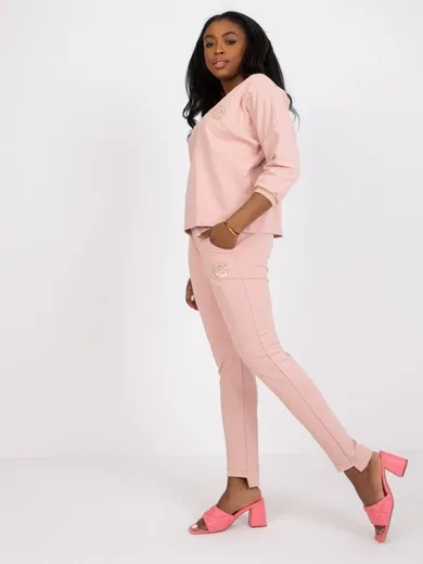 Komplet damski, różowy, Relevance