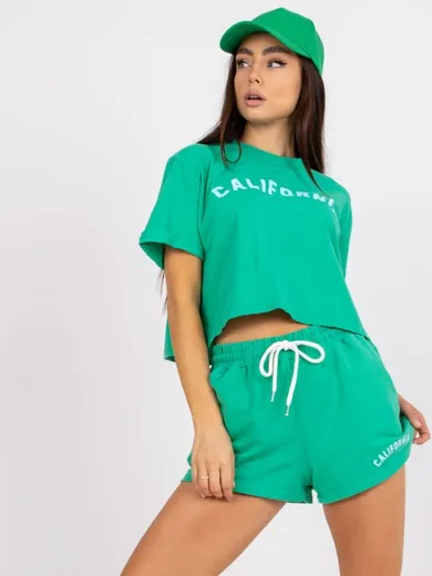 Komplet damski, zielony, Fancy