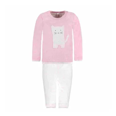 Komplet dziewczęcy, Bluzka z długim rękawem, Spodnie dresowe, różowy, Kanz