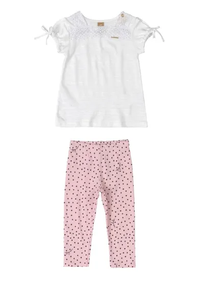 Komplet dziewczęcy, Bluzka z krótkim rękawem, Legginsy, mix, Up Baby