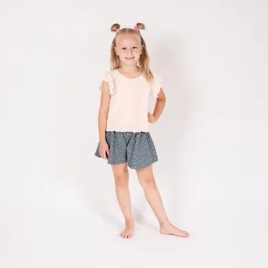 Komplet dziewczęcy, Bluzka z krótkim rękawem, Szorty, mix, Nicol