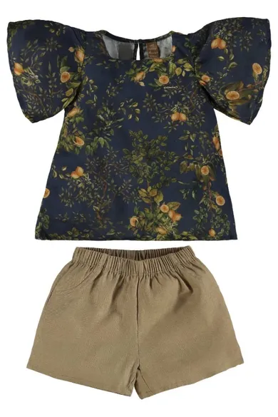 Komplet dziewczęcy, Bluzka z krótkim rękawem, Szorty, mix, Up Baby