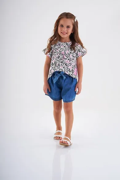 Komplet dziewczęcy, Bluzka z krótkim rękawem, Szorty, mix, Up Baby
