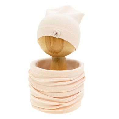 Komplet dziewczęcy, Czapka, Komin, różowy, Nicol