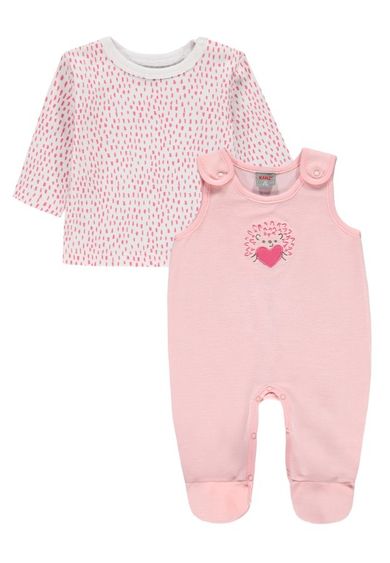 Komplet dziewczęcy, Śpiochy, Bluzka z długim rękawem, różowy, Kanz