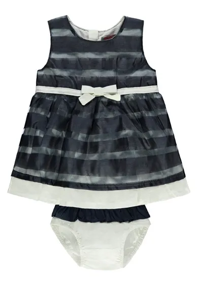 Komplet dziewczęcy, Sukienka bez rękawów, Majtki, granatowe, Kanz