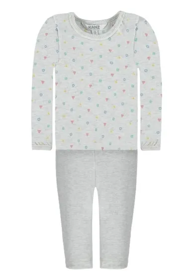 Komplet niemowlęcy, Bluzka, Spodnie, szare, Kanz