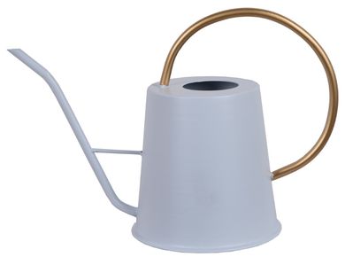 Konewka metalowa, biało-złota, 38-16-24 cm