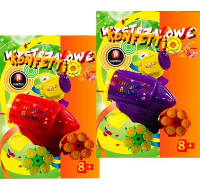 Konfetti wystrzałowe, 2 magazynki