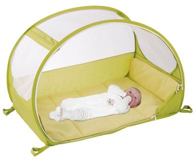 Koo-di, łóżeczko turystyczne Pop Up Bubble Cot, limonkowe
