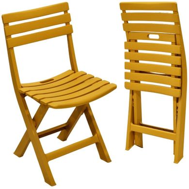 Koopman, Komodo, krzesła cateringowe, składane, plastikowe, beżowe, 4 szt.