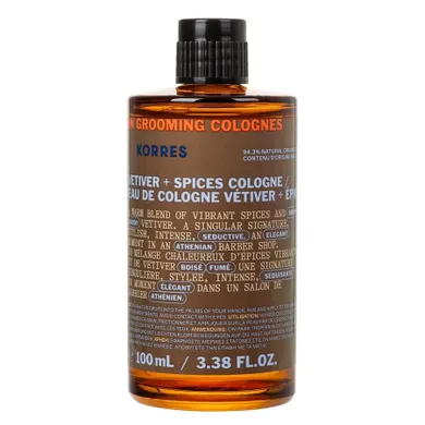 Korres, Athenian Grooming Vetiver + Spices, woda kolońska, 100 ml