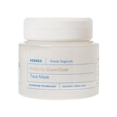 Korres, Greek Yoghurt Probiotic Super Dose Face Mask, nawilżająca maseczka do twarzy, 100 ml