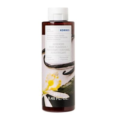 Korres, Mediterranean Vanilla Blossom Renewing Body Cleanser, rewitalizujący żel do mycia ciała, 250 ml