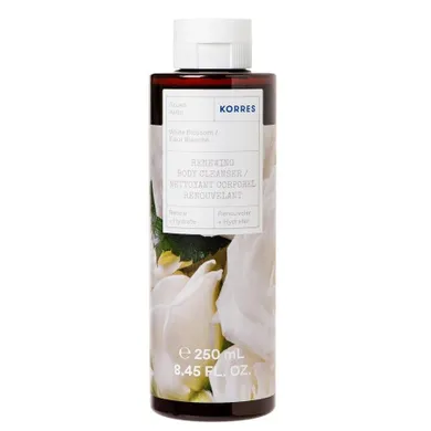 Korres, White Blossom Renewing Body Cleanser, rewitalizujący żel do mycia ciała, 250 ml