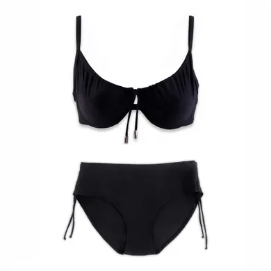 Kostium kąpielowy damski dwuczęściowy, czarny, Mariss