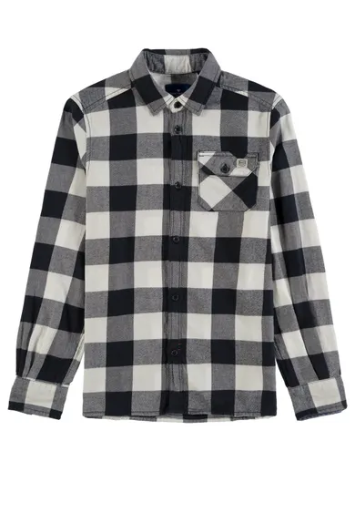 Koszula chłopięca z długim rękawem, mix, krata, Tom Tailor