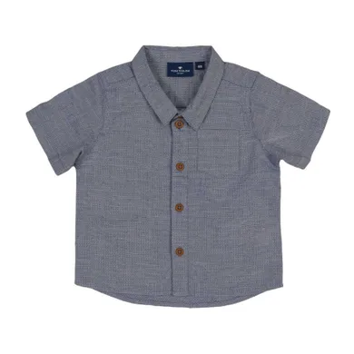Koszula chłopięca z krótkim rękawem, niebieska, Tom Tailor