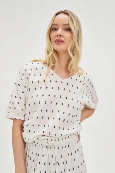 Koszula damska, biała, Moodo