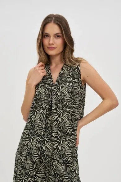 Koszula damska, czarna, Moodo