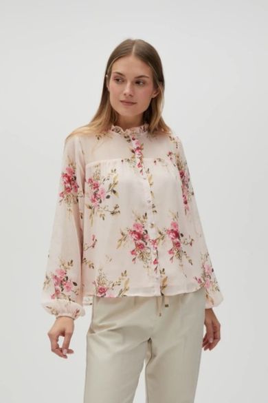 Koszula damska, różowa, Moodo