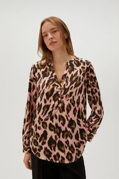 Koszula damska, różowa, Moodo