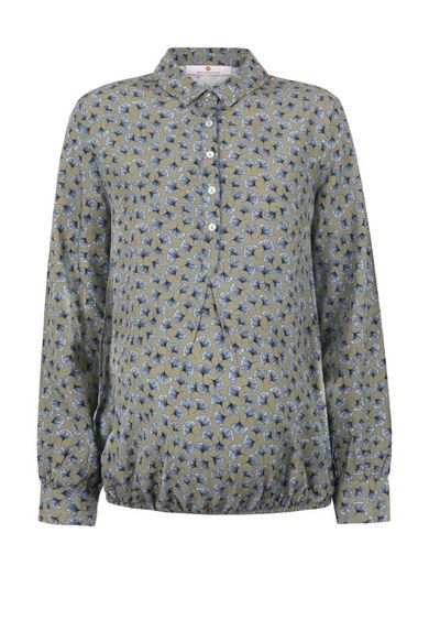 Koszula damska z długim rękawem, ciążowa, khaki, Bellybutton