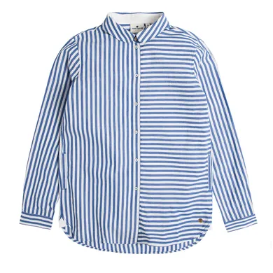 Koszula dziewczęca z długim rękawem, niebieska, Tom Tailor