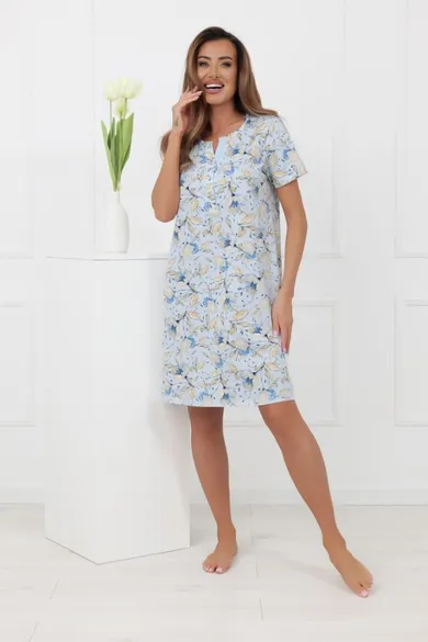 Koszula nocna damska, niebieska, Celozja, Italian Fashion