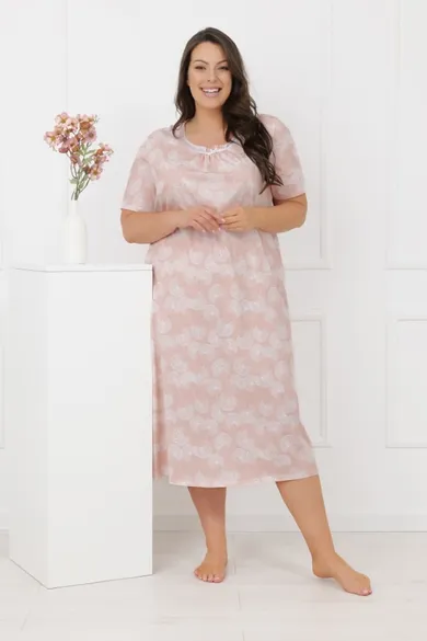 Koszula nocna damska, różowa, Ereni, Italian Fashion