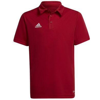 Koszulka polo chłopięca z krótkim rękawem, czerwona, Adidas Entrada 22