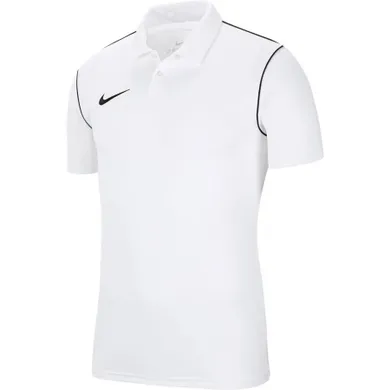 Koszulka polo męska z krótkim rękawem, biała, Nike