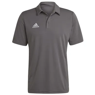 Koszulka polo męska z krótkim rękawem, szara, Adidas Entrada 22 Polo