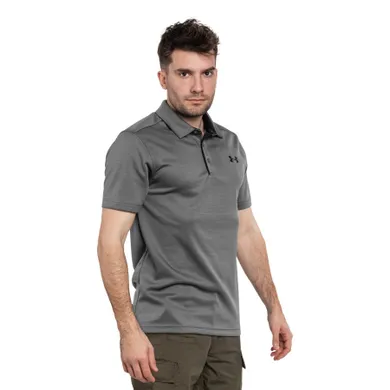 Koszulka polo męska z krótkim rękawem, szara, Under Armour