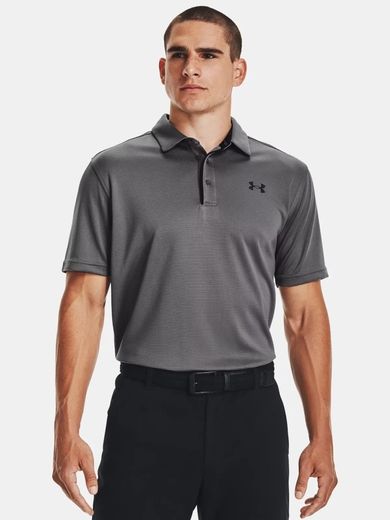 Koszulka polo męska z krótkim rękawem, szara, Under Armour