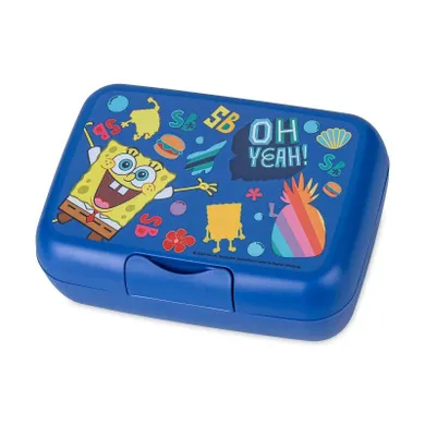 Koziol, SpongeBob, lunchbox z dodatkowym pojemniczkiem, niebieski