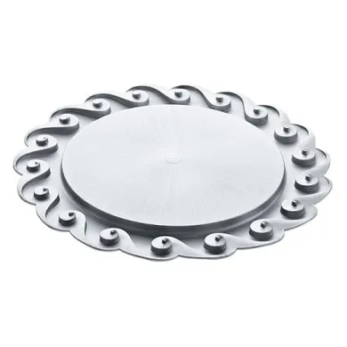 Koziol, talerz na ciasto, Amadeus, srebrny