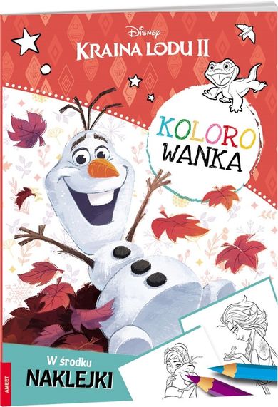 Kraina Lodu 2. Kolorowanka. Kolorowanka z naklejkami