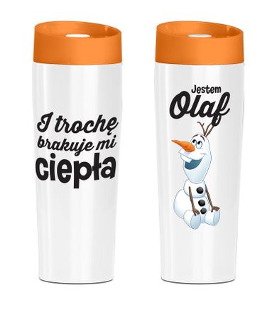 Kraina Lodu, Jestem Olaf, kubek termiczny, 400 ml